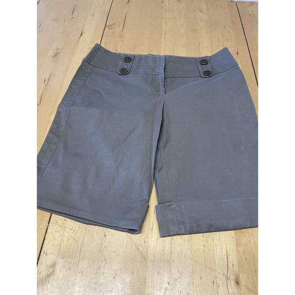 Trina Turk Pants - Trina Turk Designer Womens Size 8 Cotton Blend Stretch Gray Dress Shorts